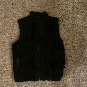 Faux fur vest